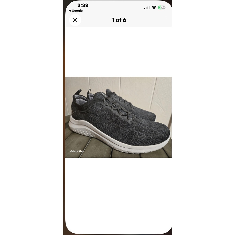 Skechers Summits‎ Men Wide Fit Charcoal Gray Bungee Slip On Sneakers Memory Foam